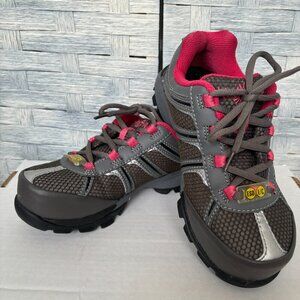 Nautilus Safety Footwear Steel Toe ESD‎ Gray/Pink sz 5M